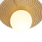 Luminea Burton Metal Flush Mount Ceiling Light