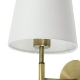 Luminea Charlize Metal 2-Light Wall Light