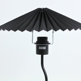 Luminea Veda Metal &amp; Linen Pleated Table Lamp