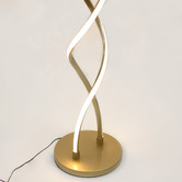 Luminea Hadley Gold Iron Aluminium Floor Lamp