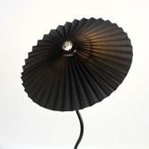 Luminea Veda Metal &amp; Linen Pleated Table Lamp