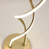 Luminea Hadley Gold Iron Aluminium Floor Lamp