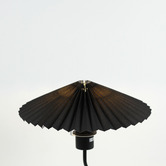 Luminea Veda Metal &amp; Linen Pleated Table Lamp