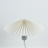 Luminea Veda Metal &amp; Linen Pleated Table Lamp
