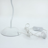 Luminea Veda Metal &amp; Linen Pleated Table Lamp
