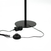 Luminea Joane Black &amp; Chrome Iron Floor Lamp
