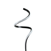 Luminea Joane Black &amp; Chrome Iron Floor Lamp