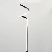 Luminea Joane Black &amp; Chrome Iron Floor Lamp