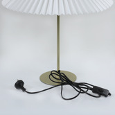 Luminea Jett Metal Pleated Table Lamp