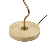 Luminea Juelz Linen Wavy Table Lamp