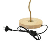 Luminea Juelz Linen Wavy Table Lamp