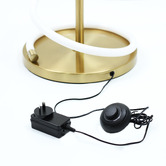 Luminea Ellis Metal Twist LED Floor Lamp