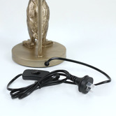 Luminea Leia Resin Antique Brass Bird Table Lamp