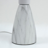 Luminea 30cm Grey Gus Ceramic Table Lamp