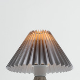 Luminea Gus Ceramic Pleated Table Lamp