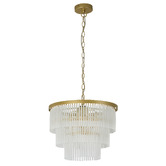 Luminea Murphy Iron &amp; Glass Chandelier