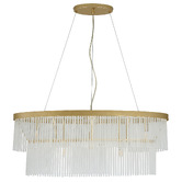 Luminea Richards 80cm Iron &amp; Glass Pendant Light