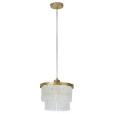 Luminea Richards 25cm Iron &amp; Glass Pendant Light