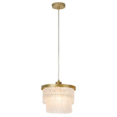 Luminea Richards 25cm Iron &amp; Glass Pendant Light