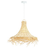 Luminea Harriet Bamboo &amp; Rattan Pendant Light
