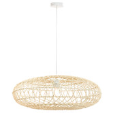 Luminea Zayn Bamboo &amp; Rattan Pendant Light