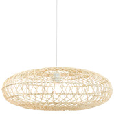 Luminea Zayn Bamboo &amp; Rattan Pendant Light