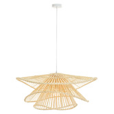 Luminea Mays Bamboo &amp; Rattan Pendant Light