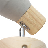 Luminea Casey Rubberwood &amp; Cement Spotlight