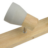 Luminea Casey 4 Light Rubberwood &amp; Cement Spotlight