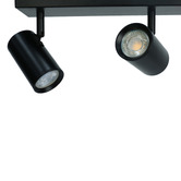 Luminea Hansen 4 Light Iron &amp; Aluminium Bar Spotlight