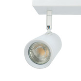 Luminea Hansen 2 Light Iron &amp; Aluminium Bar Spotlight