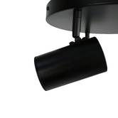 Luminea Hansen 3 Light Round Iron &amp; Aluminium Spotlight