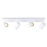 Luminea Hansen 4 Light Iron &amp; Aluminium Bar Spotlight