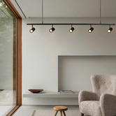 Luminea Tyrese Aluminium 5 Light Linear Pendant