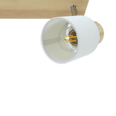 Luminea Vargas 2 Light Rubberwood Bar Spotlight