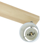 Luminea Vargas 2 Light Rubberwood Bar Spotlight