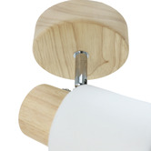 Luminea Vargas Rubberwood Single Spotlight