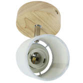 Luminea Vargas Rubberwood Single Spotlight