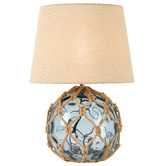 Luminea Lucero Rope &amp; Glass Table Lamp