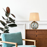 Luminea Lucero Rope &amp; Glass Table Lamp