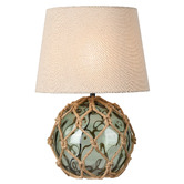 Luminea Lucero Rope &amp; Glass Table Lamp