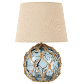 Luminea Lucero Rope &amp; Glass Table Lamp