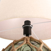 Luminea Lucero Rope &amp; Glass Table Lamp