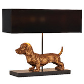 Luminea 52cm Dachshund Resin Table Lamp