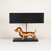 Luminea 52cm Dachshund Resin Table Lamp