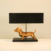 Luminea 52cm Dachshund Resin Table Lamp