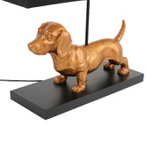 Luminea 52cm Dachshund Resin Table Lamp