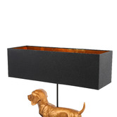 Luminea 52cm Dachshund Resin Table Lamp