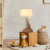 Luminea Rabbit Resin Antique Brass Table Lamp