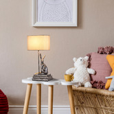 Luminea Rabbit Resin Antique Brass Table Lamp
